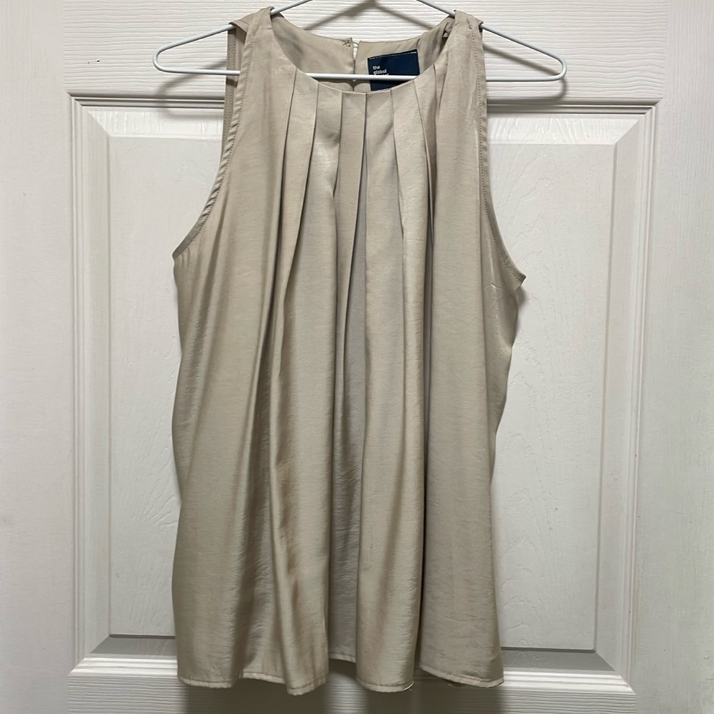 CAPOSHIE |The Global Market|Guangzhou Limited Edition|Pleated|Sleeveless Blouse